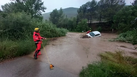 Un coche en Súria, Cataluña. Un coche en Súria, Cataluña.