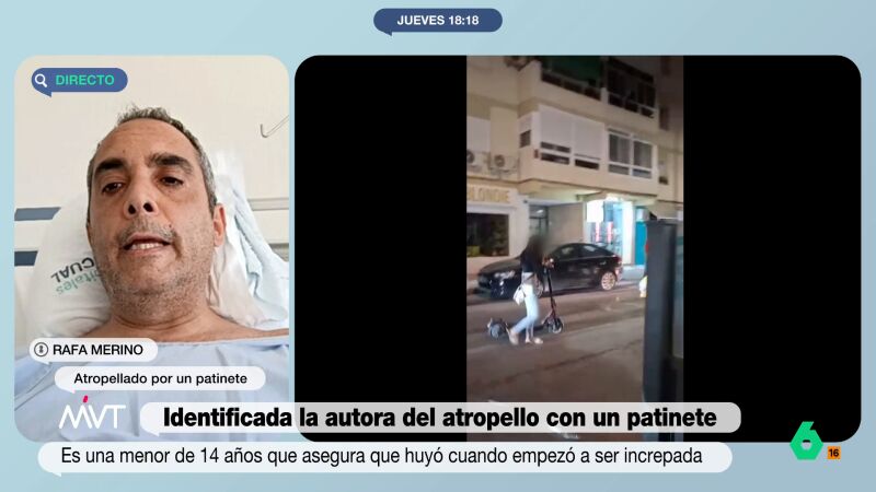 Rafa Merino, atropellado por un patinete eléctrico: "Si a mí me ha destrozado, imagina la desgracia si hubiera sido mi hijo"