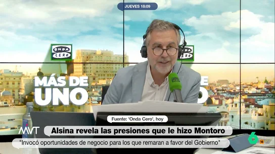 Alsina revela las amenazas que sufrió por parte de Montoro: "Yo decido el IVA del libro digital, tenlo presente" Alsina revela las amenazas que sufrió por parte de Montoro: "Yo decido el IVA del libro digital, tenlo presente"