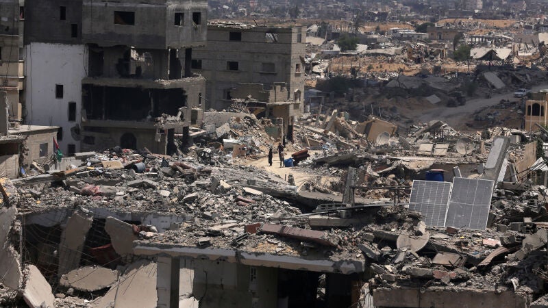 Escombros tras los ataques del Ejército de Israel en la Franja de Gaza