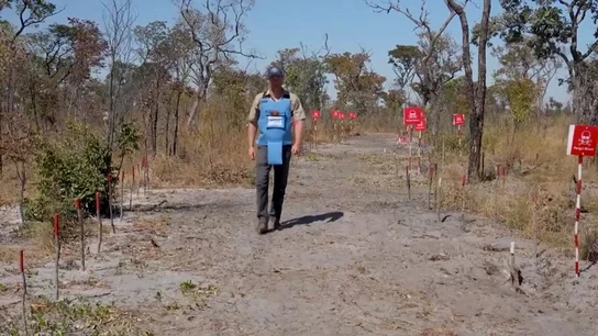 El príncipe Harry replica los pasos de su madre, Diana de Gales, recorriendo un campo de minas en Angola El príncipe Harry replica los pasos de su madre, Diana de Gales, recorriendo un campo de minas en Angola
