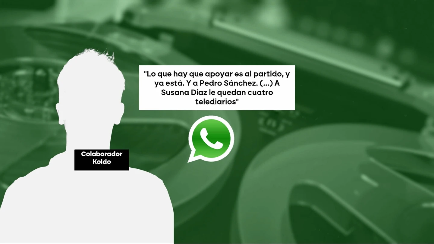 Un colaborador de Koldo: "A Susana Díaz le quedan cuatro telediarios" Un colaborador de Koldo: "A Susana Díaz le quedan cuatro telediarios"