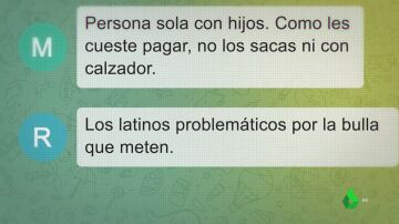 "Los latinos son problem&aacute;ticos por la bulla que meten": los indignantes consejos que intercambian por chat propietarios de habitaciones de alquiler