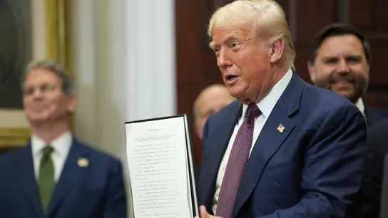El presidente de Estados Unidos, Donald Trump, durante un acto en la Casa Blanca El presidente de Estados Unidos, Donald Trump, durante un acto en la Casa Blanca