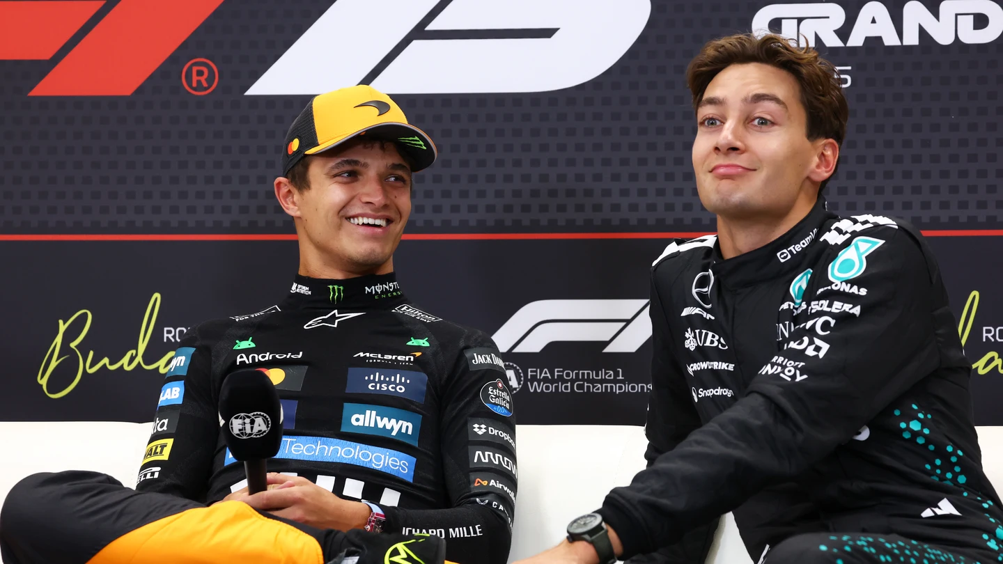 Lando Norris y George Russell Lando Norris y George Russell