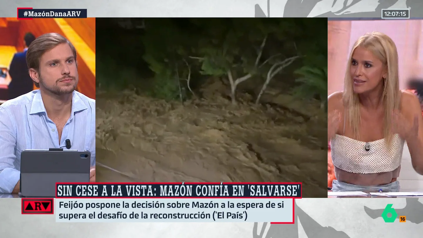 Afra Blanco, sobre Mazón: "No fue el PP quien presionó para que pidiera perdón a las víctimas, fue laSexta" Afra Blanco, sobre Mazón: "No fue el PP quien presionó para que pidiera perdón a las víctimas, fue laSexta"