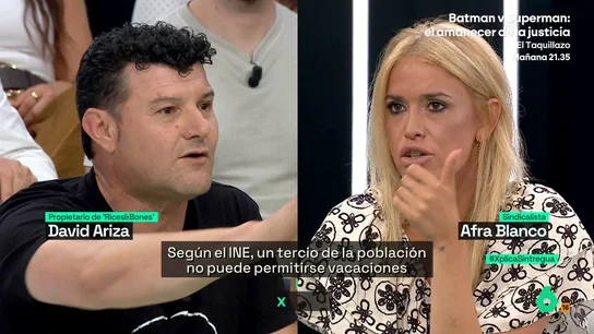 La pregunta de Afra Blanco al propietario de un restaurante: "¿A cuántos trabajadores has despedido?" La pregunta de Afra Blanco al propietario de un restaurante: "¿A cuántos trabajadores has despedido?"