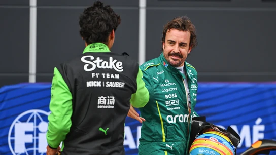 Gabriel Bortoleto y Fernando Alonso Gabriel Bortoleto y Fernando Alonso