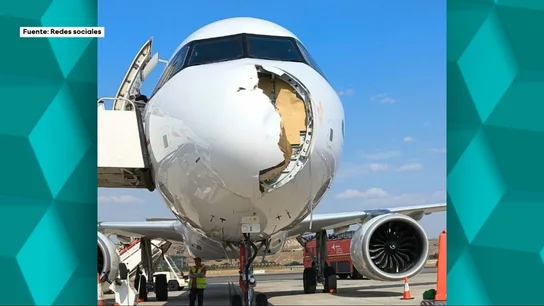 Uno de los pasajeros del avión que cochó contra un pájaro: "Nos ardían los ojos y la nariz. La gente de atrás estaba desesperada" Uno de los pasajeros del avión que cochó contra un pájaro: "Nos ardían los ojos y la nariz. La gente de atrás estaba desesperada"