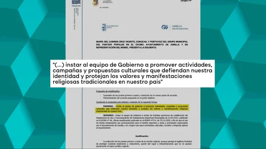 La letra pequeña de la moción aprobada por el PP en Jumilla La letra pequeña de la moción aprobada por el PP en Jumilla