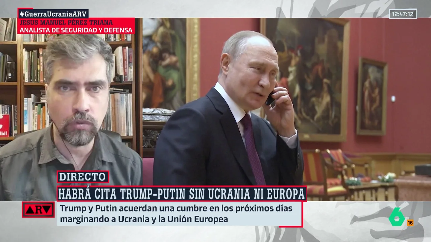 Pérez Triana destaca por qué Rusia no quiere sentarse a negociar la paz: "Piensan que su victoria militar es cuestión de tiempo" Pérez Triana destaca por qué Rusia no quiere sentarse a negociar la paz: "Piensan que su victoria militar es cuestión de tiempo"