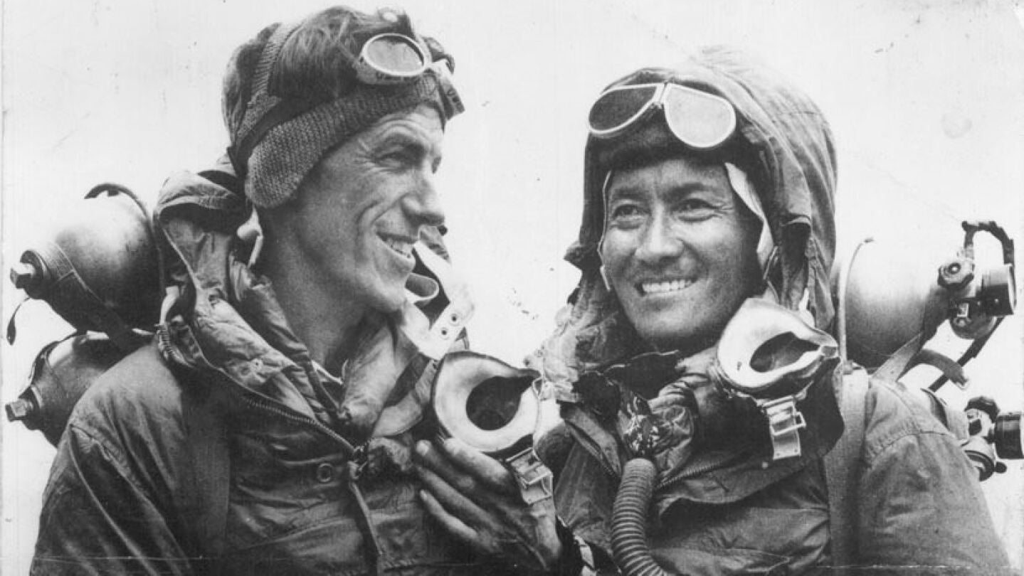 Edmund Hillary y Tenzing Norgay en 1953