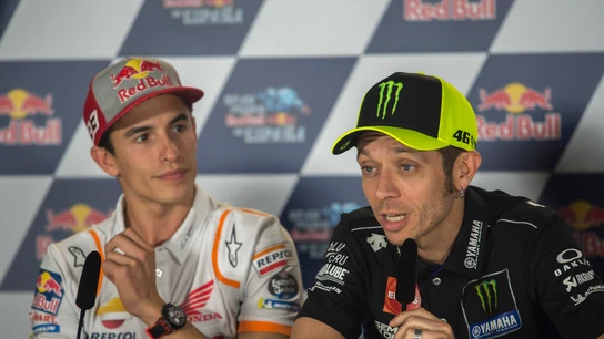 Marc Márquez y Valentino Rossi Marc Márquez y Valentino Rossi