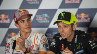 Marc M&aacute;rquez y Valentino Rossi