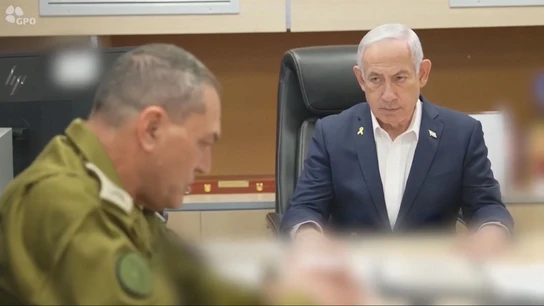 Netanyahu, con su Jefe de Estado Mayor Netanyahu, con su Jefe de Estado Mayor