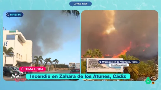 Más de 2.000 personas desalojadas en el incendio de Tarifa Más de 2.000 personas desalojadas en el incendio de Tarifa