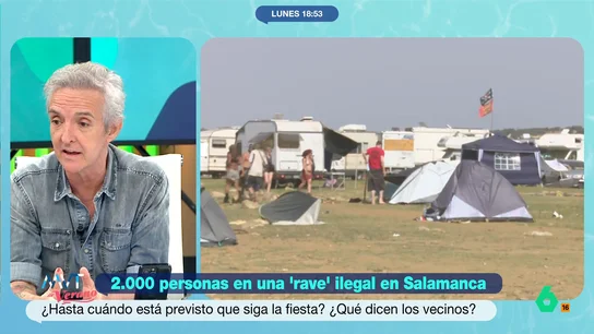 Ramoncín ironiza sobre las incidencias en la 'rave' ilegal en Salamanca: "No van a dar positivo en ColaCao" El artista destaca que los asistentes a esta fiesta ilegal están manteniendo la limpieza de la zona. Además, no duda en mostrarse muy crítico con los precios de los festivales que pueden empujar a los jóvenes a celebrar estos eventos.