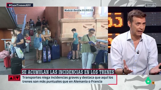 Pablo Pombo, sobre Óscar Puente: "Si hubiese un tren puntual por cada tuit destructivo suyo, España sería líder en puntualidad" Pablo Pombo, sobre Óscar Puente: "Si hubiese un tren puntual por cada tuit destructivo suyo, España sería líder en puntualidad"