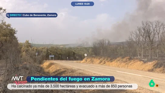 Confinan Congosta y Ayoó de Vidriales por el incendio de Molezuelas de la Carballeda (Zamora) Confinan Congosta y Ayoó de Vidriales por el incendio de Molezuelas de la Carballeda (Zamora)