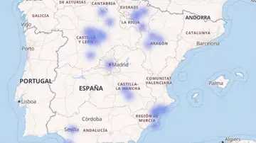 Mapa de España de Geneanet Mapa de España de Geneanet