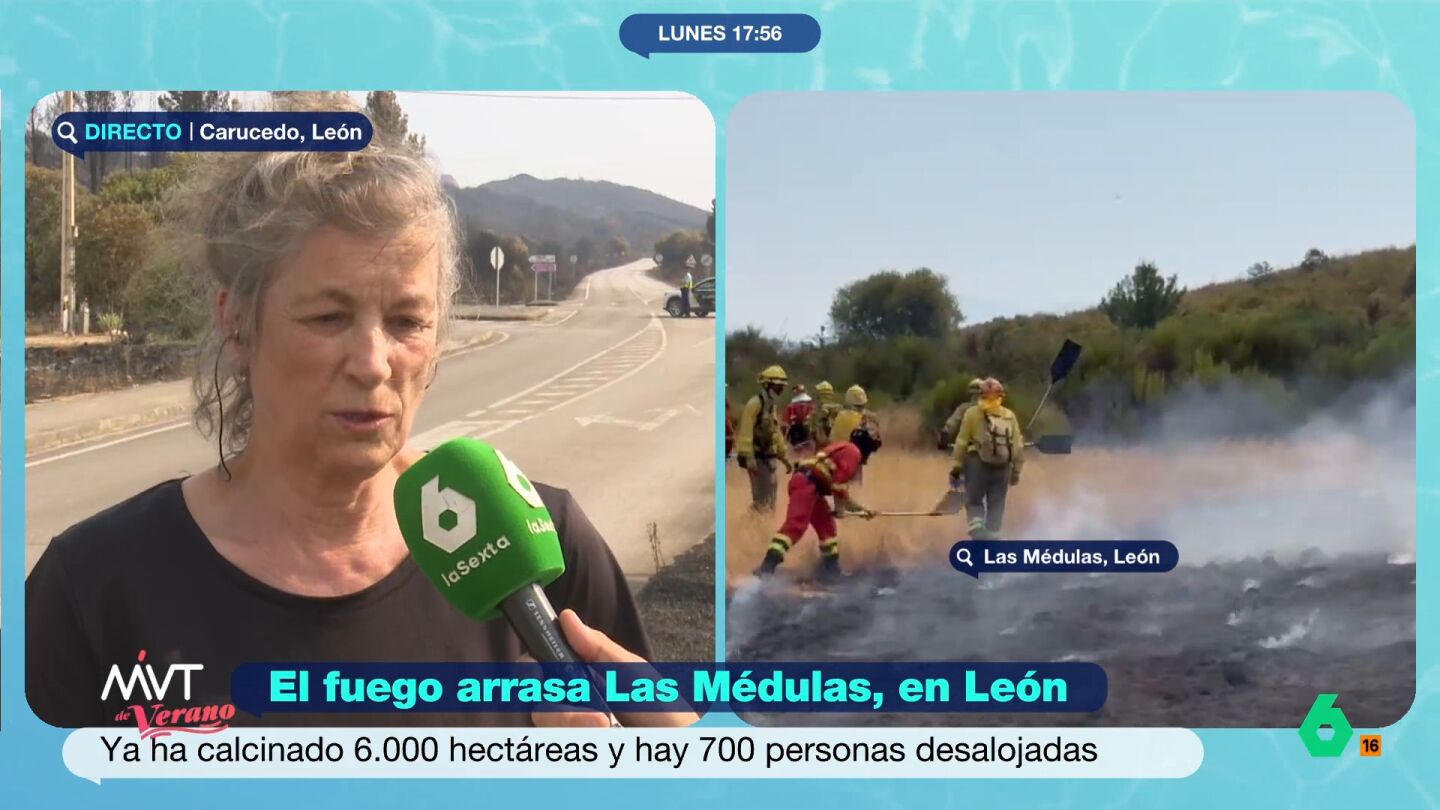 "Vimos cómo nuestro futuro se nos iba", lamenta la dueña de un hotel evacuado en Las Médulas