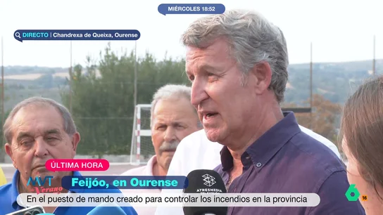 Feijóo: "Los brigadistas se juegan la vida para apagar lo que otros encienden" Feijóo: "Los brigadistas se juegan la vida para apagar lo que otros encienden"