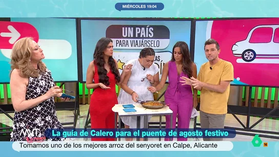 La pulla de Marina Valdés a Loreto Ochando y Elisa Beni: "Aquí tengo a las lobas en posición de salida para probar el arroz" La presentadora de Más Vale Tarde hace un divertido comentario dirigido a las colaboradoras que se han mostrado muy dispuestas a degustar el arroz del senyoret que ha traído Luis Calero.