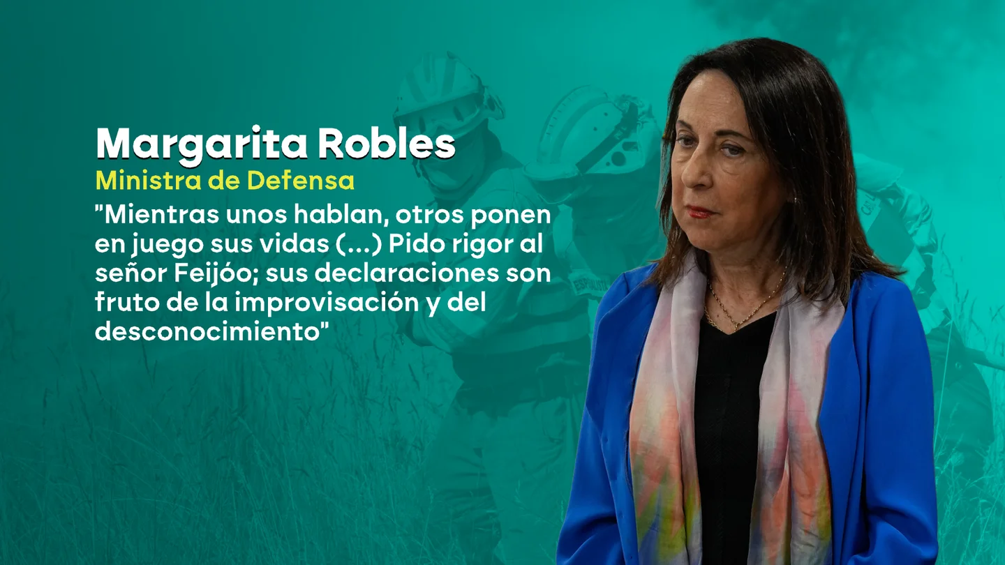 Robles acusa a Feijóo de "falta de rigor": "Mientras unos hablan, otros ponen en juego su vida" Robles acusa a Feijóo de "falta de rigor": "Mientras unos hablan, otros ponen en juego su vida"