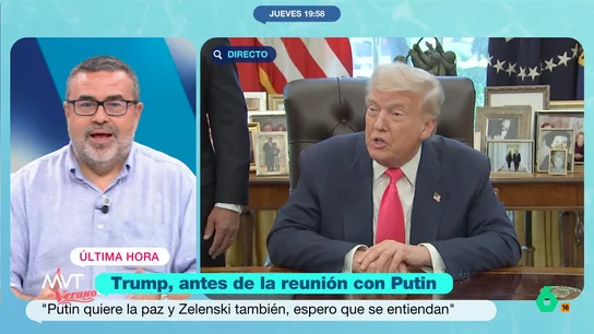 Pedro Rodríguez, sobre la cumbre entre Trump y Putin: "La idea de seguridad colectiva puede desaparecer" Alaska acogerá en pocas horas la reunión entre los presidentes de Estados Unidos y Rusia. Un encuentro que, para Rodríguez, no garantiza el futuro de Ucrania.
