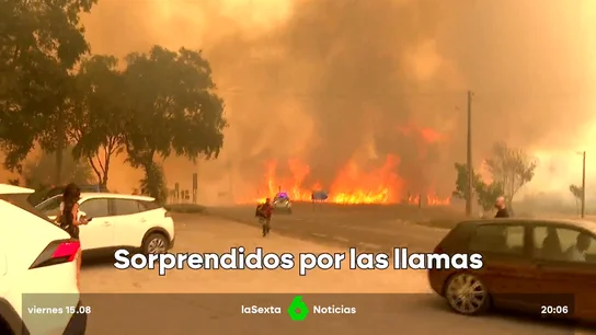 Sorprendidos por las llamas Sorprendidos por las llamas