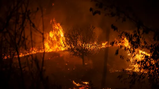 Imagen del incendio forestal en A Rúa (Ourense) Imagen del incendio forestal en A Rúa (Ourense)