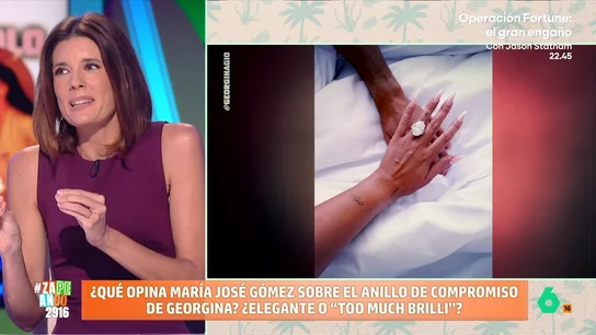 El consejo de María José Verdú a Georgina para su vestido de novia: "Que sea muy ella debería de evitarlo" "Es un momento donde ella debe brillar, no lo que lleva puesto", comenta la experta en protocolo de Zapeando, que en este vídeo señala errores a evitar por Georgina en su boda con Cristiano Ronaldo.