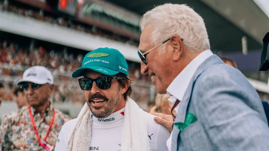 Fernando Alonso y Lawrence Stroll Fernando Alonso y Lawrence Stroll
