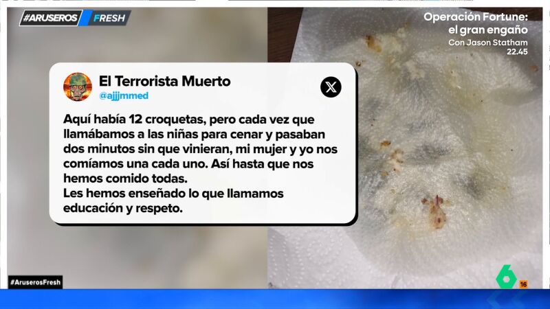 Dejan a sus hijas sin croquetas para darles una lección: "Cada vez que las llamábamos para cenar y no venían, nos comíamos una"
