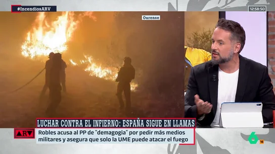La crítica de Daniel Basteiro ante la situación extrema en España por los incendios: "Sobra partidismo y falta política forestal" La crítica de Daniel Basteiro ante la situación extrema en España por los incendios: "Sobra partidismo y falta política forestal"