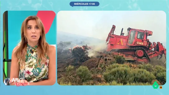 Carmen Morodo, sobre los incendios: "Bomberos y vecinos allí y los políticos perdiendo tiempo en tirarse los trastos al a cabeza" Carmen Morodo hace una reflexión sobre el papel de la clase política tras días de incendios en los que bomberos, UME, voluntarios y vecinos trabajan sin descanso en primera línea contra el fuego.