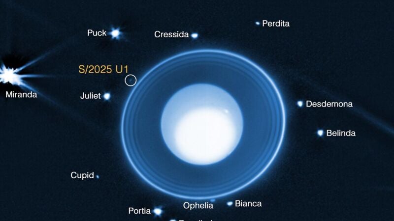 El telescopio James Webb descubre una nueva luna de Urano