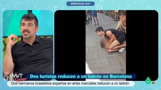 Ramón Espinar desvela que no sabe artes marciales: "No sé ni coger la raqueta, Julio" Dos hermanos brasileños han conseguido cazar a un ladrón que acababa de robar a un turista en Barcelona. Gracias a sus conocimientos en jiu-jitsu han podido inmovilizarlo hasta la llegada de las autoridades.