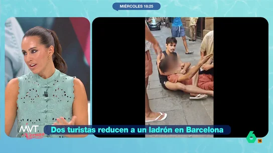 Marina Valdés, a los turistas que inmovilizaron a un ladrón en Barcelona: "Por actos heroicos se puede conceder la nacionalidad" Más Vale Tarde analiza el heroico acto de dos turistas brasileños que, con sus conocimientos de jiu-jitsu, han conseguido reducir a un ladrón que acababa de robar una cadena de oro. Consideran pedir la nacionalidad.