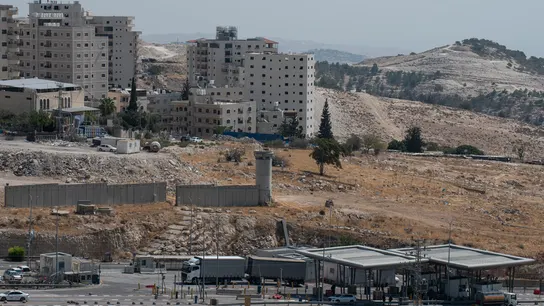 Foto de archivo. Punto de control que limita el acceso desde el sur de Cisjordania hacia Jerusalén. Foto de archivo. Punto de control que limita el acceso desde el sur de Cisjordania hacia Jerusalén.
