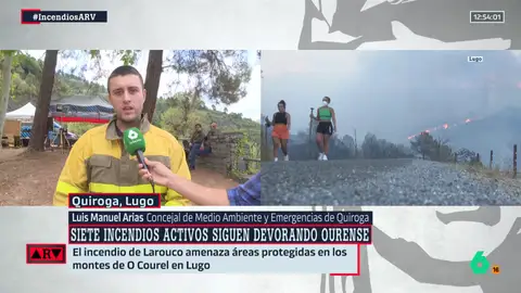 El concejal de Medio Ambiente de Quiroga, Lugo, relata los angustiosos días que viven por el fuego: "Esperaremos a que se apague" El concejal de Medio Ambiente de Quiroga, Lugo, relata los angustiosos días que viven por el fuego: "Esperaremos a que se apague"