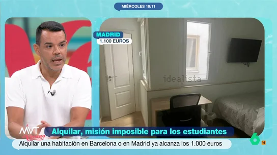 Camarero, sobre el aumento del precio del alquiler para estudiantes: “Esa ciudad seguramente perderá talento” 19:12 El periodista económico avanza que es probable que los precios de las habitaciones de alquiler sigan subiendo. "Somos cada vez más, cada vez necesitamos más hogares y no hay vivienda para todo el mundo", afirma.