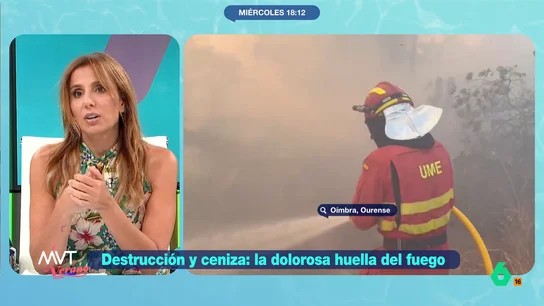 Carmen Morodo, sobre los incendios: "No hay ideologías, es un problema de Estado y necesita una respuesta de Estado" La periodista considera que, en unos meses, la agenda política cambiará. "Para los que han sufrido estas pérdidas, no", expone.