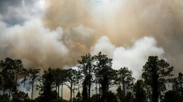 Humo en un incendio