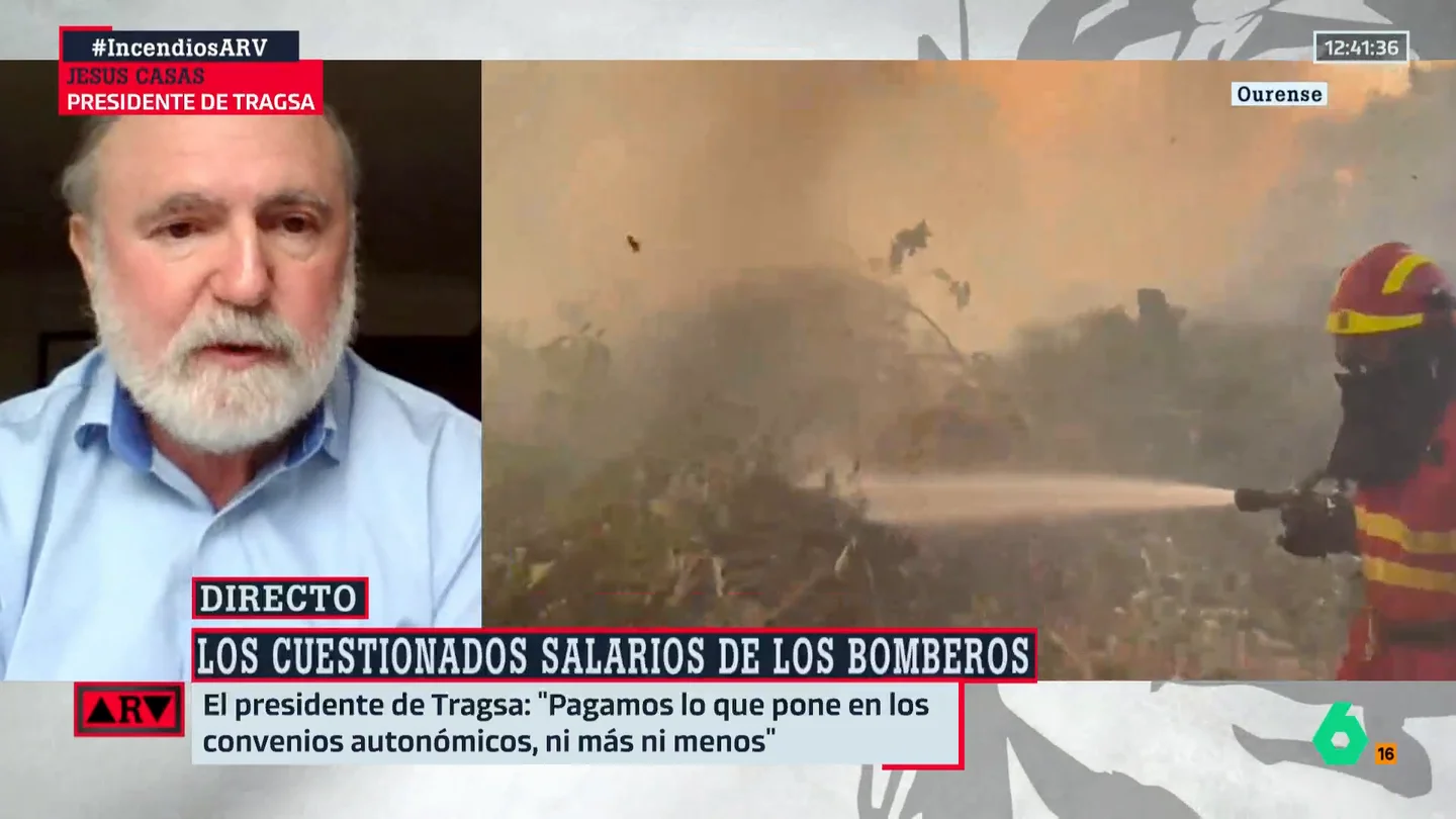 El presidente de Tragsa explica las diferencias de los bomberos dependiendo de la comunidad autónoma: "No hay homogeneidad" El presidente de Tragsa explica las diferencias de los bomberos dependiendo de la comunidad autónoma: "No hay homogeneidad"