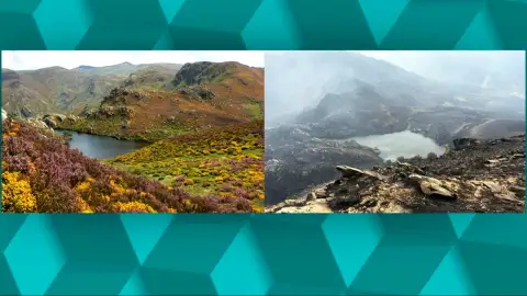 El antes y el después de los incendios El antes y el después de los incendios