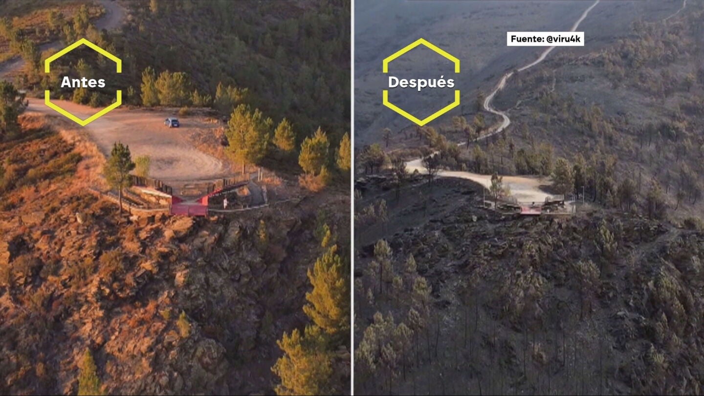 Destrozos, cenizas y humo: la ola de incendios destroza cientos de paisajes que nunca volverán a ser como antes