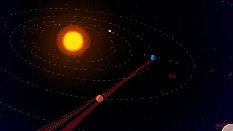 Alineación de los planetas que permitirían que recibamos la señal desde otros "mundos" Alineación de los planetas que permitirían que recibamos la señal desde otros "mundos"