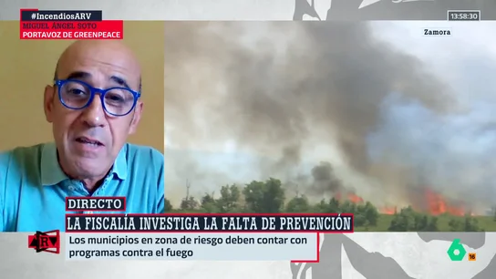 Miguel Ángel Soto (Greenpeace) critica la falta de prevención contra incendios: "Parece que vivimos a golpe de desastre" Miguel Ángel Soto (Greenpeace) critica la falta de prevención contra incendios: "Parece que vivimos a golpe de desastre"