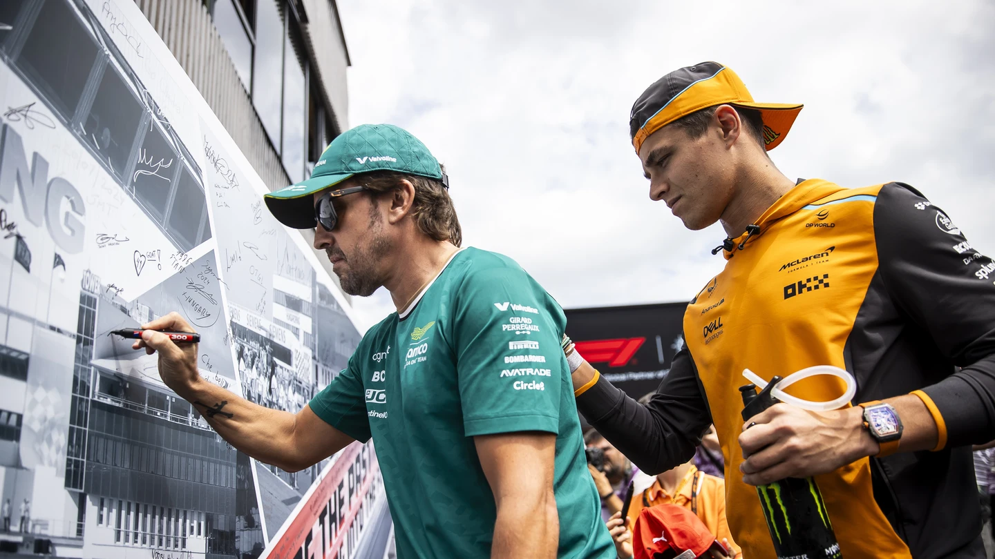 Fernando Alonso y Lando Norris Fernando Alonso y Lando Norris
